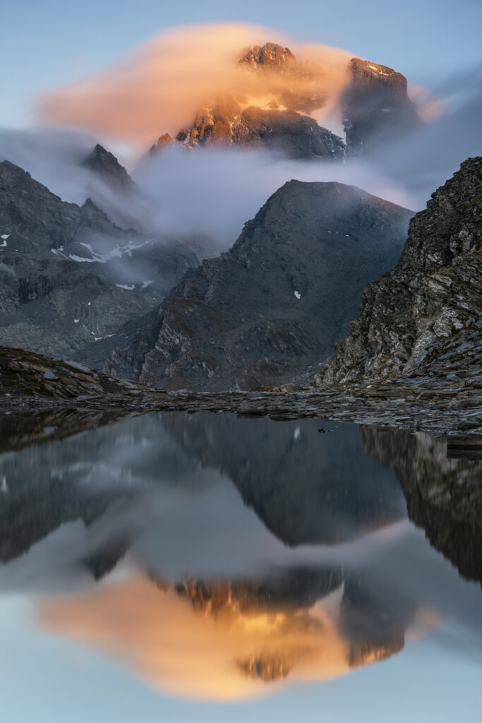 Der Viso vom See Clot Sablé aus