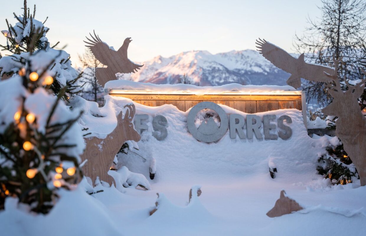 Fééries d'hiver aux Orres sous la neige Hautes-Alpes
