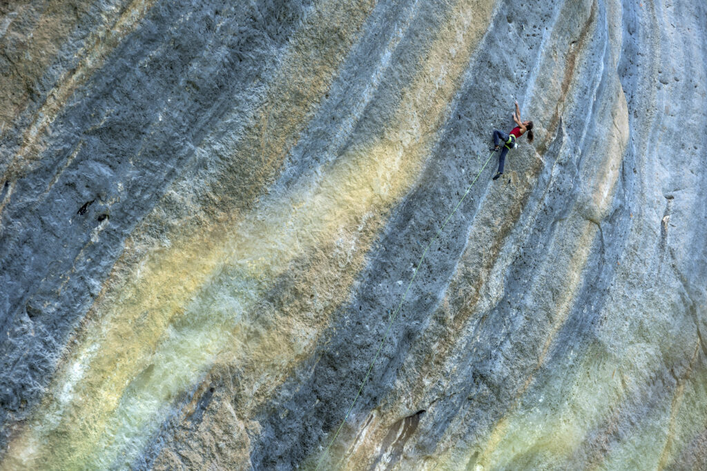 Die Klippen von Céüse, wo sich einige der schwierigsten Routen der Welt befinden.